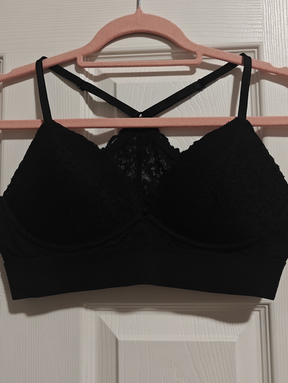 PINK Victoria's Secret Lightly Lined Bralette - Black - Medium